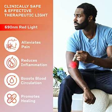 Lifepro 2in1 Red Light Therapy, Cold Sore Treatment for Lips, Canker Sore Treatment Inside Mouth, Re...