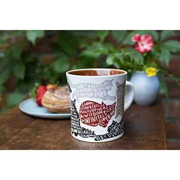 Literary Cat Mug - Kitten Quotes From Famous Writers Authors and Other Feline Lovers - Comes in a Fun Gift Box