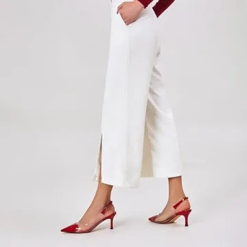 Volrina Women's Heart Clear Heeled Sandals for Style