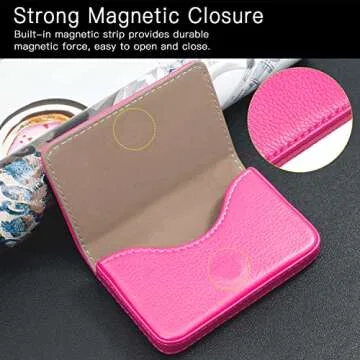 Padike Luxury PU Leather Business Card Holder for Professionals