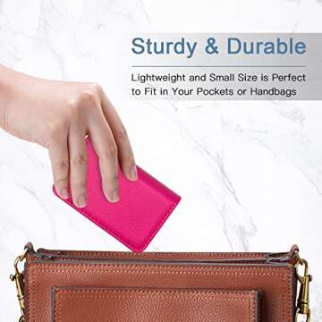 Padike Luxury PU Leather Business Card Holder for Professionals