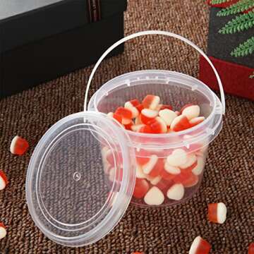 ZOEYES 50 PCS Slime Containers for Crafts and Storage