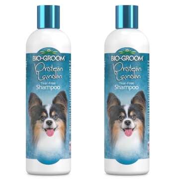 Bio-Groom Protein Lanolin Dog Shampoo – Tear-Free & Eco-Friendly, 12 fl oz 2-Pack