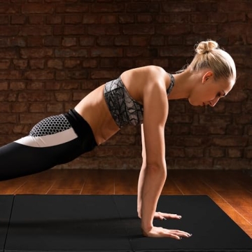 BalanceFrom Folding Gymnastics Mat for Home Workouts