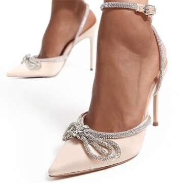 Bieosnli Women's Lace Up High Heel Sandals for Elegant Style