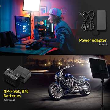 RALENO 45W Led Video Light,18'' Panel Lighting with 2.4G Remote, CRI 97+ Bi-Color 3200-5600K Dimmable on Camera Light, Continuous Output Lighting for Game/YouTube/Zoom/Photography/Studio