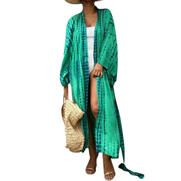 Stylish Bsubseach Women's Beach Kimono Cover-Up - Lightweight and Chic for Summer