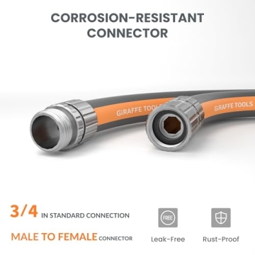 Giraffe Tools Garden Hose 100FT - Lightweight & Flexible