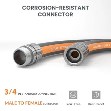 Giraffe Tools Garden Hose 100FT - Lightweight & Flexible