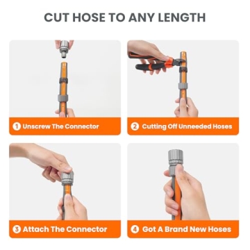 Giraffe Tools Garden Hose 100FT - Lightweight & Flexible