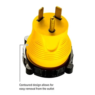 Camco 30A to 50A RV Power Adapter | Weatherproof & Reliable