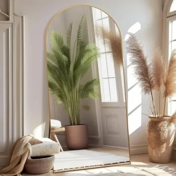 ZHUNFA Arched Full Length Mirror - Elegant Oversized Design