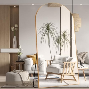 ZHUNFA Arched Full Length Mirror - Elegant Oversized Design