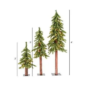 Vickerman 2' 3' 4' Alpine Tree Set with Lights