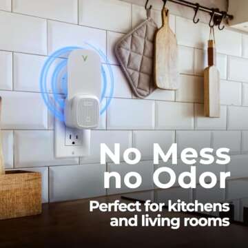 VEYOFLY Fly Trap Indoor, Fruit Fly Traps for Indoors, (1 Device + 3 Refills) Gnat Traps for House Indoor, Fly Catcher Indoor, Plug in Light Flying Insect Trap, Bug Light Killer, Fly Trap