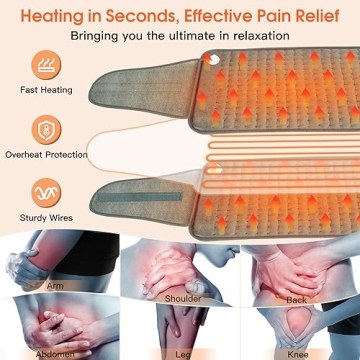 Electric Heating Pad for Pain Relief with Auto Shut Off