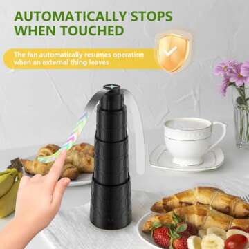 Adawook Fly Fans - Adjustable Chemical-Free Bug Repellers