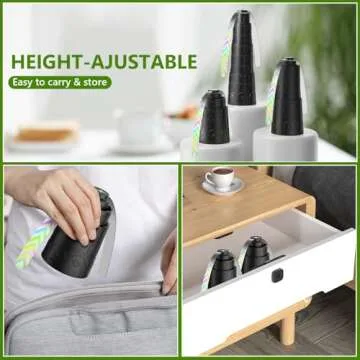 Adawook Fly Fans - Adjustable Chemical-Free Bug Repellers