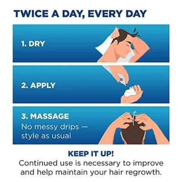 Men's Rogaine Hair Loss & Hair Thinning Treatment Minoxidil Foam, Six Month Supply