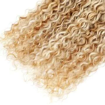 WuvuSnm Blonde Bundles P27/613 Human Hair Water Wave