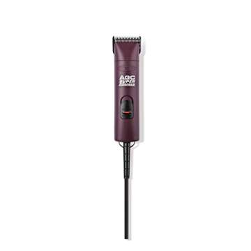 Andis 22685 Professional UltraEdge Super 2-Speed Detachable Blade Clipper – Rotary Motor with Shatter-Proof Housing, Runs Calm & Silent, 14-Inch Cord - For All Coats & Breeds - 120 Volts, Burgundy