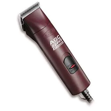 Andis 22685 Professional UltraEdge Super 2-Speed Detachable Blade Clipper – Rotary Motor with Shatter-Proof Housing, Runs Calm & Silent, 14-Inch Cord - For All Coats & Breeds - 120 Volts, Burgundy