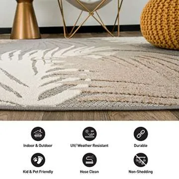 Rugshop Lucca 7'10" x 10' Area Rug for Indoor/Outdoor Use