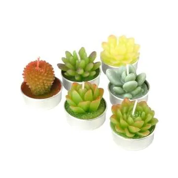 SSleng Cactus Tealight Candles - Handcrafted Succulents for All Occasions