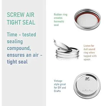 BHL JARS Regular Mouth Mason Jars 16 oz Bundle with Non Slip Jar Opener brand Set of 6-16 Ounce Size Mason Jars with Regular Mouth - Canning Glass Jars with Lids, Heritage Collection