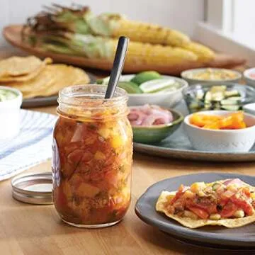 BHL JARS Regular Mouth Mason Jars 16 oz Bundle with Non Slip Jar Opener brand Set of 6-16 Ounce Size Mason Jars with Regular Mouth - Canning Glass Jars with Lids, Heritage Collection
