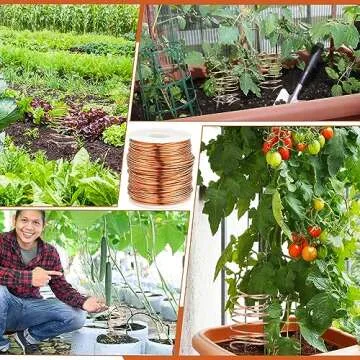 Therwen 100ft 26 Gauge Copper Wire for Gardening, Electroculture, Bonsai, Jewelry Making Beading DIY Craft Pure Bare Copper Wire Spool (0.016'' Diameter)