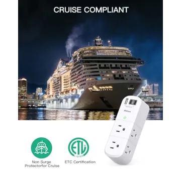 Cruise Ship Essentials Outlet Extender with USB Ports