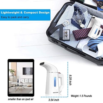 MASTEAM Portable Clothes Steamer for Quick Wrinkle Removal