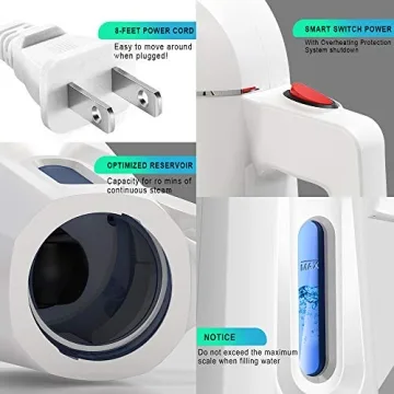 MASTEAM Portable Clothes Steamer for Quick Wrinkle Removal