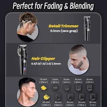 Ukeety Cordless Hair Clippers for Men with LED Display