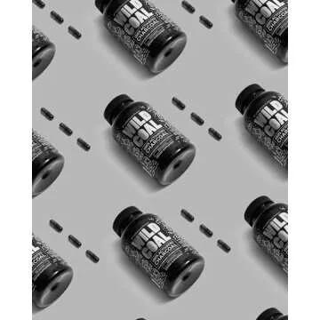 Wild Foods Activated Charcoal Capsules | 100% Organic Coconut Shells Active Tablets for Bloating & Hangover | Lab Tested & Non-GMO Detox Pills | Made in USA (120 Capsules)