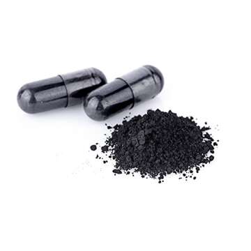 Wild Foods Activated Charcoal Capsules | 100% Organic Coconut Shells Active Tablets for Bloating & Hangover | Lab Tested & Non-GMO Detox Pills | Made in USA (120 Capsules)