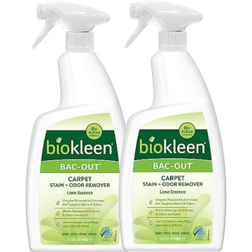 Biokleen Bac-Out Carpet Cleaner Spray, Stain Remover & Odor Eliminator, 32 oz, 2 Pack