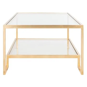 Elegant SAFAVIEH Gold Leaf Coffee Table for Chic Homes
