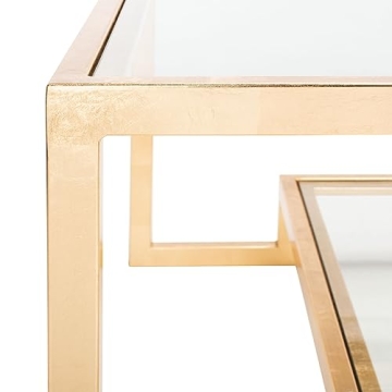 Elegant SAFAVIEH Gold Leaf Coffee Table for Chic Homes