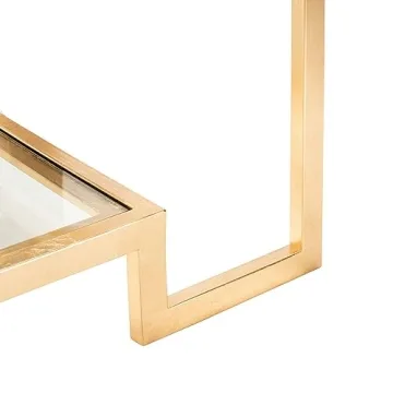 Elegant SAFAVIEH Gold Leaf Coffee Table for Chic Homes