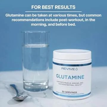 Revive MD L-Glutamine Powder for Muscle Recovery & Digestive Health