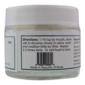 Healthy Sea Salt Fine Ground & Purified 2 Oz by Creatrix Solutions- Fine Sea Salt Organic Mineral Ri...