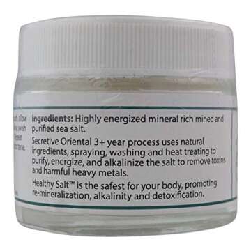 Healthy Sea Salt Fine Ground & Purified 2 Oz by Creatrix Solutions- Fine Sea Salt Organic Mineral Rich for Cooking, Baking, Pickling, Finishing & More