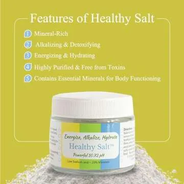 Healthy Sea Salt Fine Ground & Purified 2 Oz by Creatrix Solutions- Fine Sea Salt Organic Mineral Rich for Cooking, Baking, Pickling, Finishing & More