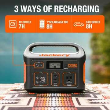 Jackery Portable Power Station Explorer 550 - 500W, 550Wh, Eco-Friendly Solar Generator