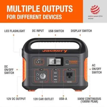 Jackery Explorer 550 Portable Power Station for Outdoors