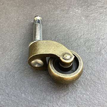 LUXUFUL 1" Swivel Stem Ball Caster Wheels for Furniture