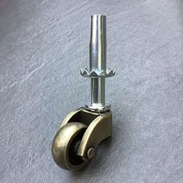 LUXUFUL 1" Swivel Stem Ball Caster Wheels for Furniture