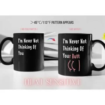 Onebttl Valentines Day Gifts for Her, Gifts for Wife, Wife Gifts From Husband, Gift for Women, Funny 12oz Heat Sensitive Coffee Mug